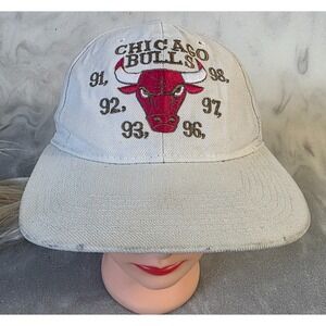 Vintage Chicago Bulls RCR Hat Jordan Pippen 91-98 Roster Childress Racing